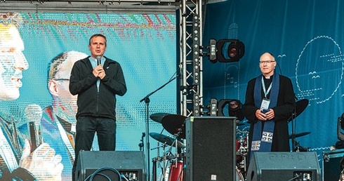 ▲	Uczestników i organizatorów wydarzenia powitał bp Piotr Przyborek. 