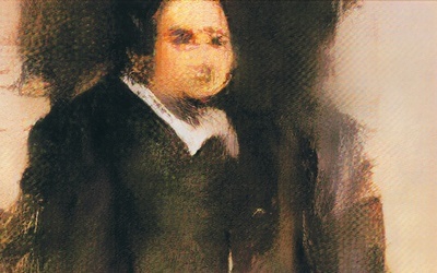 „Portret Edmonda Bellamy’ego” to pierwszy obraz namalowany przez sztuczną inteligencję. Edmond Ballamy jest postacią fikcyjną. Portret został sprzedany na aukcji za 432,5 tys. dolarów.