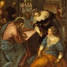 Jacopo Comin, zwany Tintoretto
CHRYSTUS W DOMU MARII I MARTY
 olej na płótnie, ok. 1580
Stara Pinakoteka, Monachium