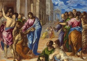 Chrystus uzdrawiający niewidomego, Domenikos Theotokopoulos zwany El Greco, Wenecja/Rzym ok. 1570 r.