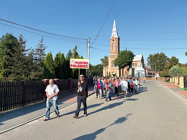 Pielgrzymi z Połańca mieli do pokonania blisko 30 km. 