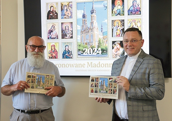Wojciech Dąbrowski i ks. Karol Piłat, zastępca dyrektora Caritas Diecezji Radomskiej, zachęcają do włączenia się w dzieła miłosierdzia.