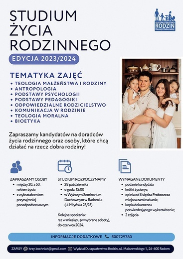 Rusza Studium Życia Rodzinnego