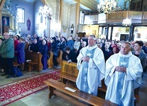 Na pielgrzymkowej Eucharystii.