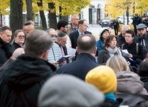 W spotkaniu wzięli udział m.in. naczelny rabin Polski Michael Schudrich i Mustafa Aydogdu z Instytutu Dialogu Dunaj.