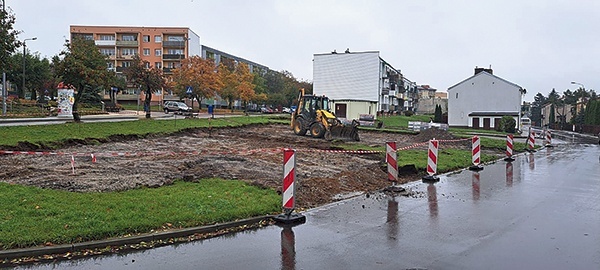 Budowa parkingu została wstrzymana.