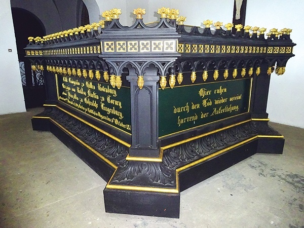 Sarkofag pary książęcej, ok. 1834 r.