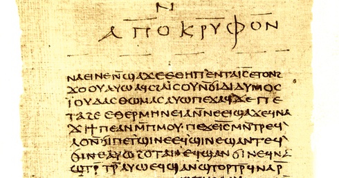 Zakończenie apokryfu Jana i początek Ewangelii Tomasza w kodeksie Nag Hammadi II, pochodzącym z IV wieku.