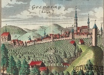 Złotoryja na XVIII-wiecznym rysunku Friedricha Bernharda Wernera.