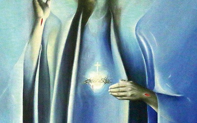 Chrystus z obrazu w kościele akademickim KUL.