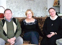 Nazaretanka z mamą Elżbietą i tatą Janem.
