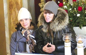 Krewne bohatera:Urszula Miodońska- -Tracz (z prawej) i Alicja Jabłońska.