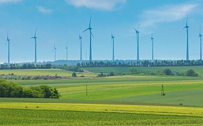 Od sierpnia 2022 r. do sierpnia 2023 r. łączna moc zbudowanych w Polsce wiatraków wzrosła o 15 proc.
