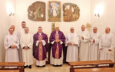 Wraz z bp. Wojciechem Skibickim i ks. Mariuszem Ostaszewskim.