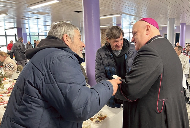 Były opłatkowe życzenia i wspólna wieczerza. 