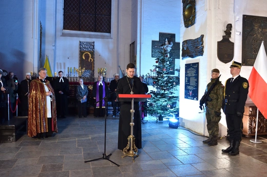 Modlitwa międzyreligijna w bazylice Mariackiej w Gdańsku