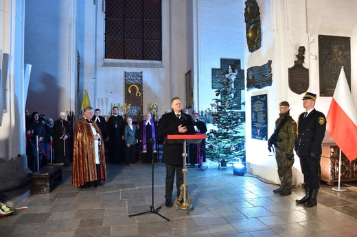 Modlitwa międzyreligijna w bazylice Mariackiej w Gdańsku