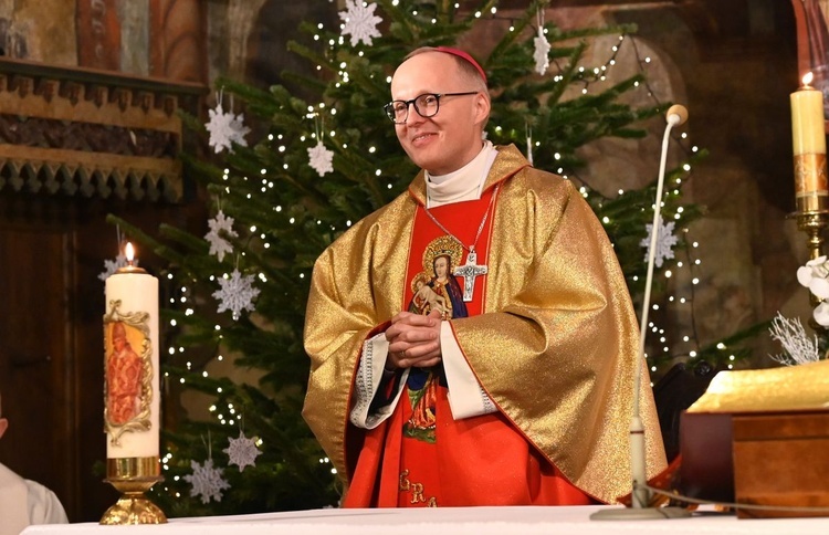 Prymicje bp. Sławomira Szkredki w Starym Bielsku.