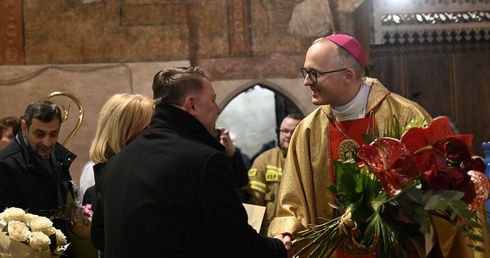 Prymicje bp. Sławomira Szkredki w Starym Bielsku.