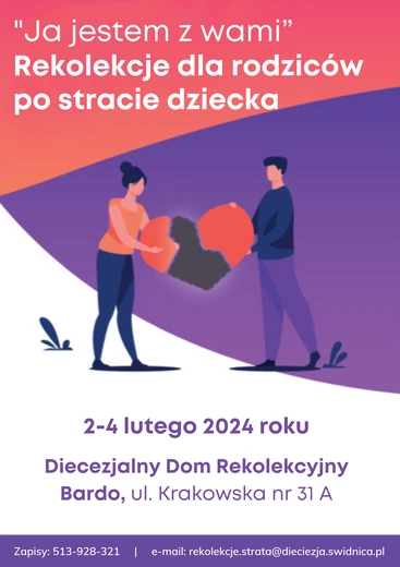 Rekolekcje odbędą się w dniach 2-4 lutego.