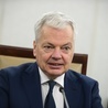 Unijny komisarz ds. sprawiedliwości Didier Reynders w Polsce