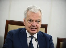 Unijny komisarz ds. sprawiedliwości Didier Reynders w Polsce