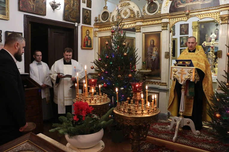 Płock. Wieczernia w cerkwi