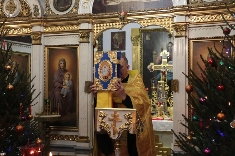 Płock. Wieczernia w cerkwi