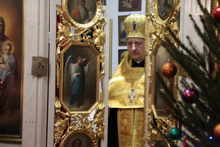 Płock. Wieczernia w cerkwi