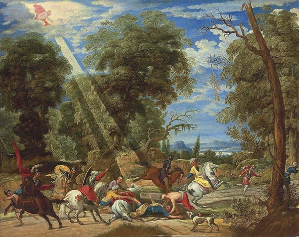 David Teniers starszy Nawrócenie św. Pawła olej na desce, I poł. XVII w. kolekcja prywatna