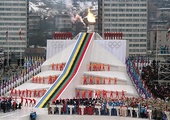 Luty 1984 r. Ceremonia otwarcia olimpiady zimowej w Sarajewie.