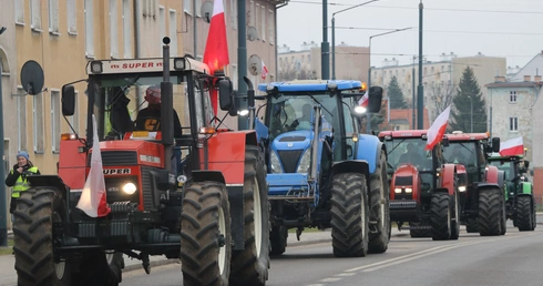 Rolnicy blokują Elbląg