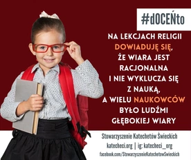 #dOCEŃto - petycja ws. wliczania oceny z religii/etyki do średniej oraz utrzymania dotychczasowego wymiaru godzin z tych przedmiotów