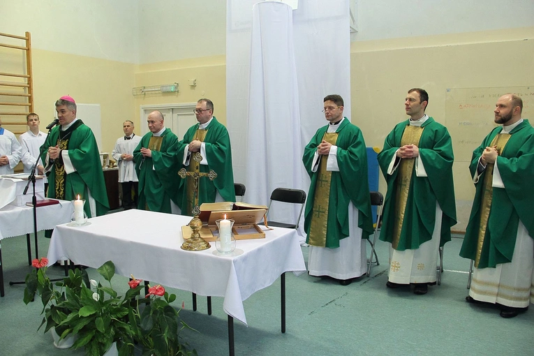 Wmurowanie kamienia węgielnego w Podczelu