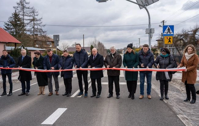 Otwarcie przebudowanej drogi.