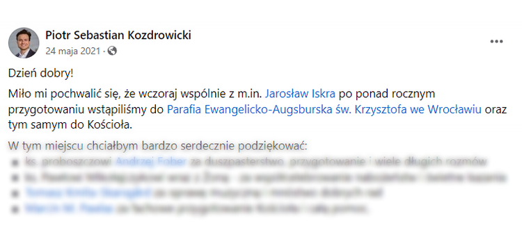 Wicewojewoda zdjął krzyż z gabinetu i pochwalił się tym w internecie