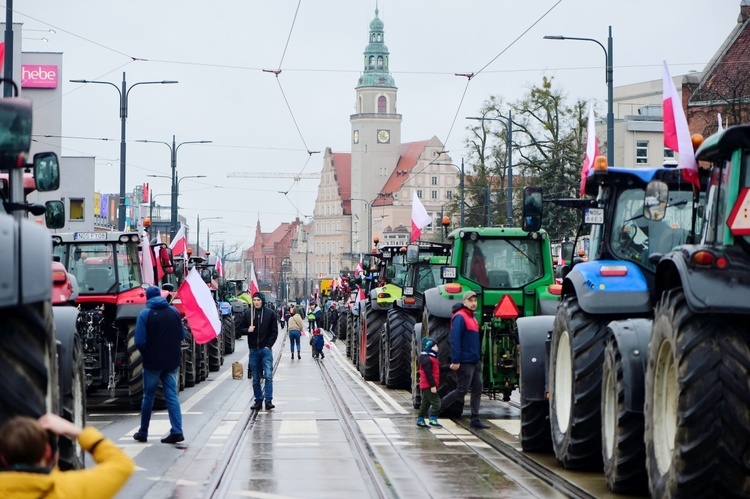 Olsztyn. Protest rolników