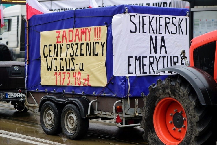 Olsztyn. Protest rolników