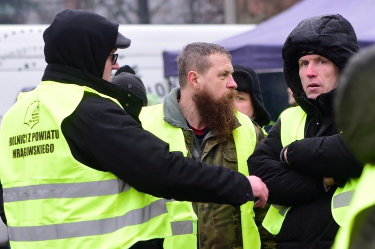 Olsztyn. Protest rolników