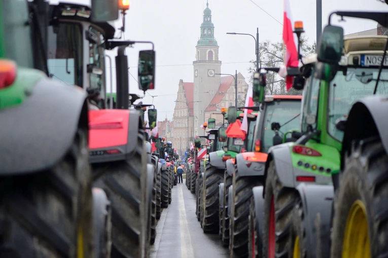 Olsztyn. Protest rolników