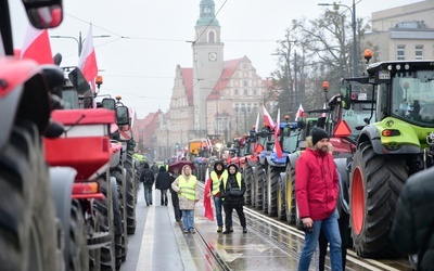 Protest rolników w Olsztynie