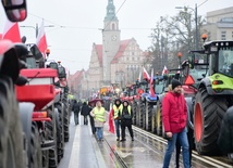 Protest rolników w Olsztynie