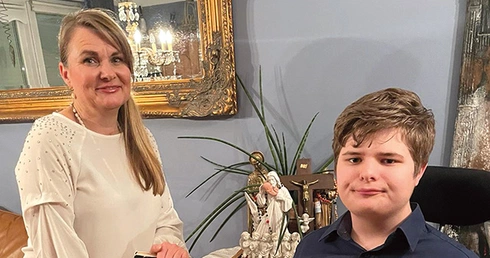 Sylwia Łabińska nadała synowi imię Massimo – na cześć swego  krewnego, św. Maksymiliana.