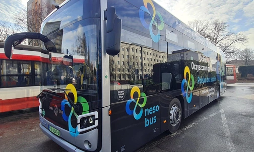 Sosnowiec. PKM testuje polski autobus wodorowy - NesoBus