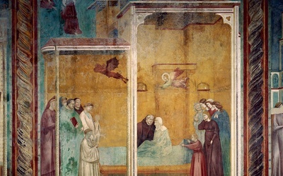 Fresk Giotta w bazylice św. Franciszka w Asyżu. 