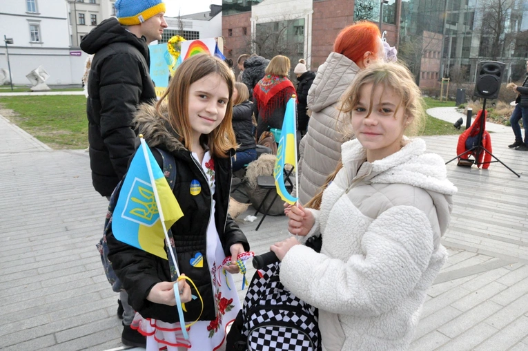 Wiec solidarności z walczącą Ukrainą 