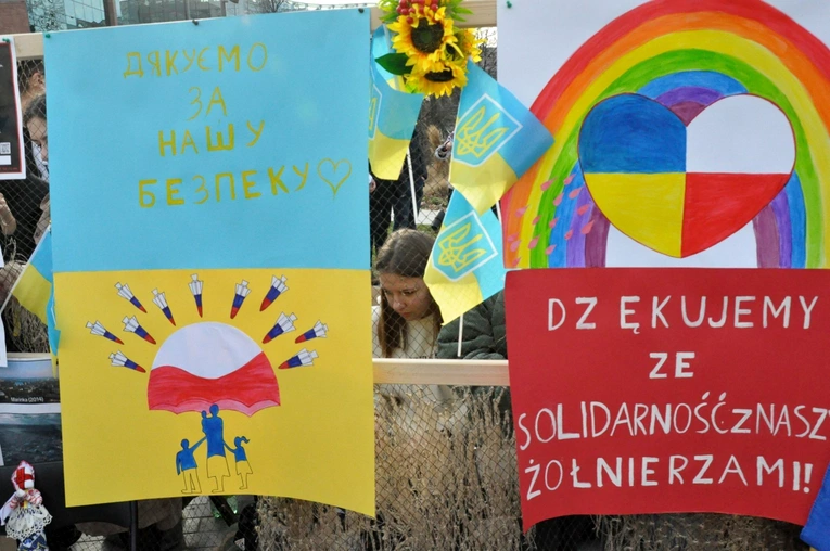 Wiec solidarności z walczącą Ukrainą 