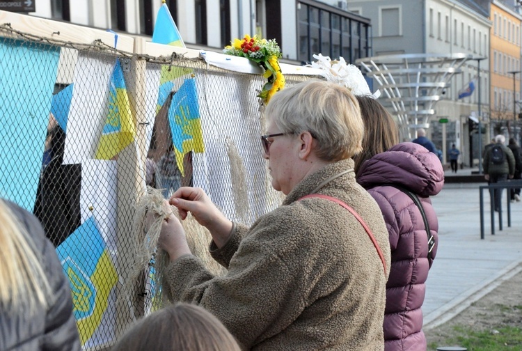 Wiec solidarności z walczącą Ukrainą 