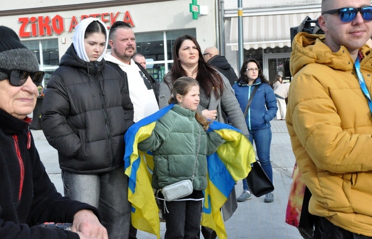 Wiec solidarności z walczącą Ukrainą 