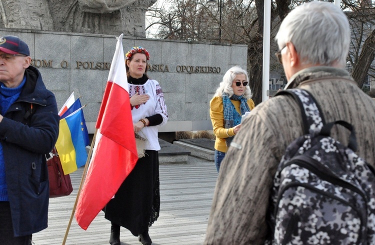 Wiec solidarności z walczącą Ukrainą 